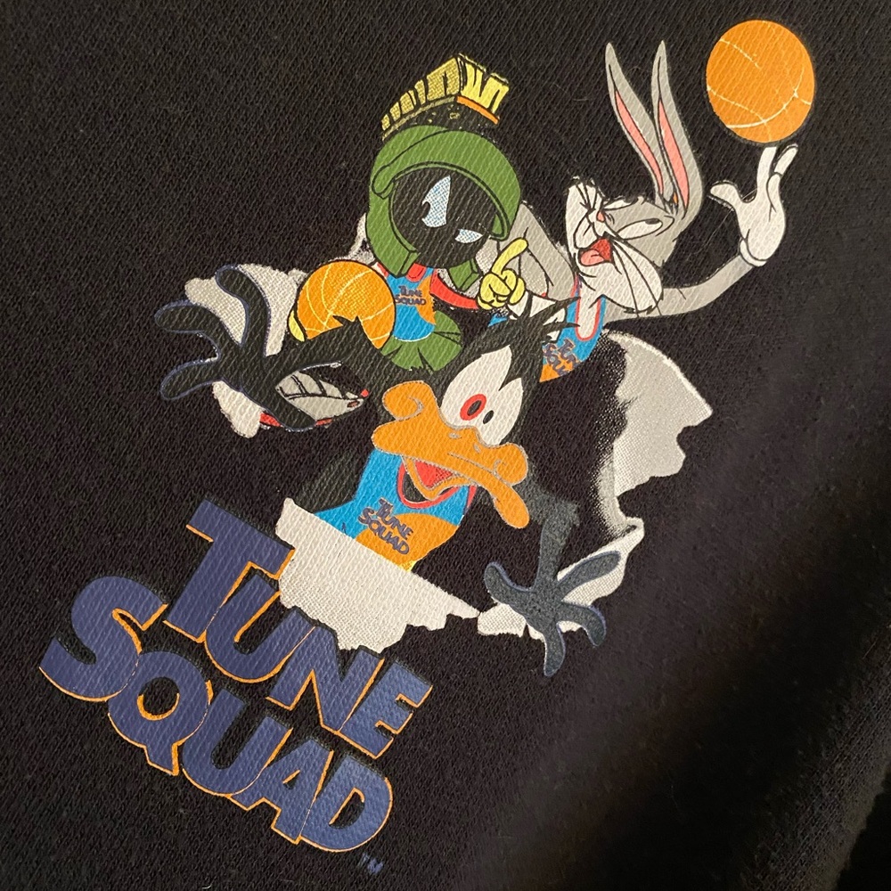 Vintage Hoodie Sweatshirt Looney Tunes Space Jam New Legacy Collector Size Large - Picture 9 of 16